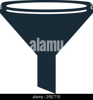 Trichter Symbol Vektor Logo Vorlage Illustration Design Stock Vektor