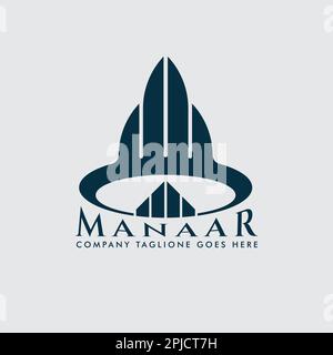 Design-Vektorvorlage für das Logo von Real Estate Construction. Goldene Wolkenkratzer als Silhouette von Stadtgebäuden. Geschäftsbüro, Business Center, Financi Stock Vektor