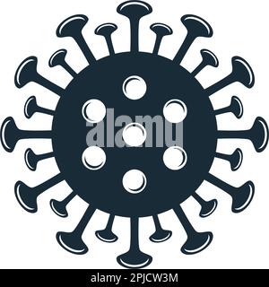 Corona Virus Symbol Vector Logo Vorlage Illustration Design Stock Vektor