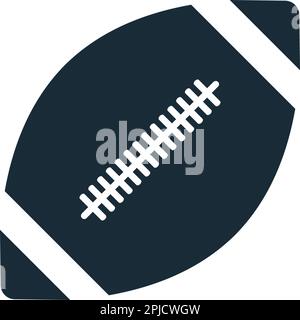 American Football, Rugby Ball Icon Vector Logo Template Illustration Design Stock Vektor