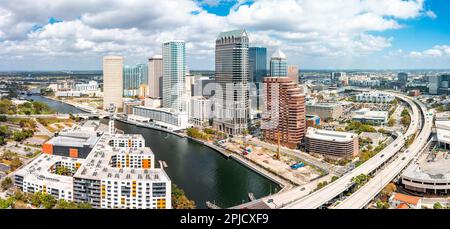 Panoramablick über Tampa, Florida Stockfoto