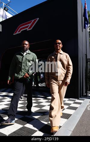 Melbourne, Australien. 02. April 2023. Lewis Hamilton (GBR) Mercedes AMG F1. Großer Preis Australiens, Sonntag, 2. April 2023. Albert Park, Melbourne, Australien. Kredit: James Moy/Alamy Live News Stockfoto