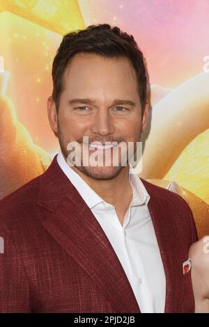 Los Angeles, USA. 02. April 2023. Chris Pratt bei "The Super Mario Bros. Movie' Special Screening, durchgeführt im Regal LA Live, Los Angeles, CA, 1. April 2023. Foto: Joseph Martinez/PictureLux Credit: PictureLux/The Hollywood Archive/Alamy Live News Stockfoto