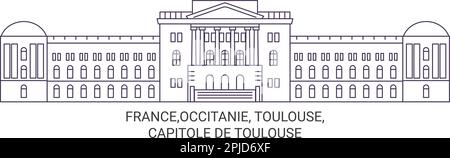 Frankreich, Occitanie, Toulouse, Capitole De Toulouse Stock Vektor