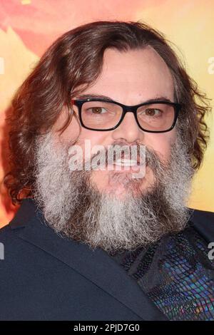 Jack Black 04/01/2023 die Sondervorführung der Super Mario Bros Film im Regal LA Live in Los Angeles, CA Foto von Izumi Hasegawa/HollywoodNewsWire.net Kredit: Hollywood News Wire Inc./Alamy Live News Stockfoto