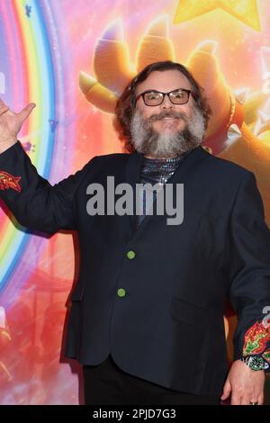 Jack Black 04/01/2023 die Sondervorführung der Super Mario Bros Film im Regal LA Live in Los Angeles, CA Foto von Izumi Hasegawa/HollywoodNewsWire.net Kredit: Hollywood News Wire Inc./Alamy Live News Stockfoto