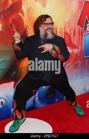 Jack Black 04/01/2023 die Sondervorführung der Super Mario Bros Film im Regal LA Live in Los Angeles, CA Foto von Izumi Hasegawa/HollywoodNewsWire.net Kredit: Hollywood News Wire Inc./Alamy Live News Stockfoto