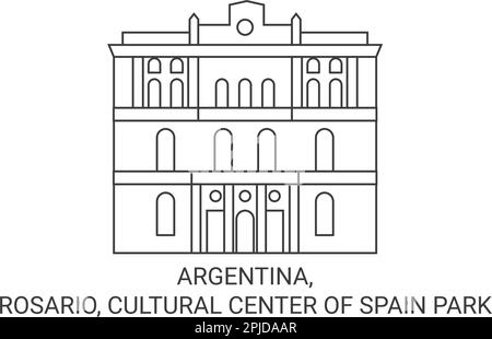 Argentinien, Rosario, Cultural Center of Spain Park Stock Vektor