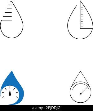 Einfaches Aräometer-Logo Stock Vektor