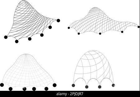 Symbol für Fischnetz-Vektorsymbol für Netz und Design Stock Vektor