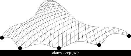 Symbol für Fischnetz-Vektorsymbol für Netz und Design Stock Vektor