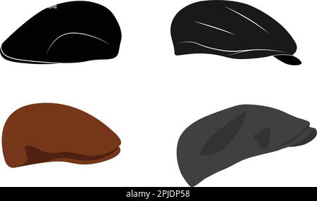 Vektorvorlage für das Symbol für das Flat-hat-Logo Stock Vektor