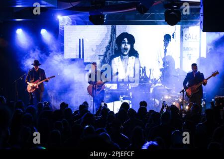 Ciampino, Italien. 01. April 2023. DIE SPIRITUELLE FRONT spielt am 1. April 2023 Armageddon Gigolo' Live im ORION in Rom, Italien. Kredit: Unabhängige Fotoagentur/Alamy Live News Stockfoto