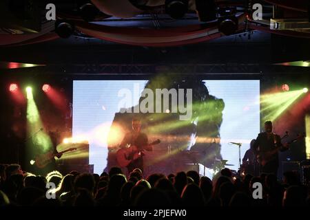 Ciampino, Italien. 01. April 2023. DIE SPIRITUELLE FRONT spielt am 1. April 2023 Armageddon Gigolo' Live im ORION in Rom, Italien. Kredit: Unabhängige Fotoagentur/Alamy Live News Stockfoto