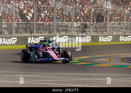 Melbourne, Australien. 02. April 2023. 2. April 2023: Melbourne Grand Prix Circuit, Melbourne, Victoria, Australien: Australian Formula 1 Grand Prix: Renntag: Nummer 10 Alpine Fahrer Pierre Gasly während des Rennens Gutschrift: Action Plus Sports Images/Alamy Live News Stockfoto