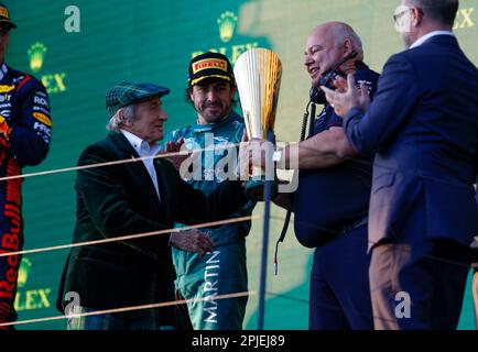 Melbourne, Australien. 2. April 2023. Jackie Stewart (GBR), F1 Grand Prix von Australien am Albert Park Circuit am 2. April 2023 in Melbourne, Australien. (Foto von HIGH TWO) dpa/Alamy Live News Stockfoto