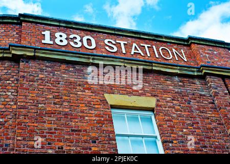 Liverpool Road Railway Station, Manchester, lncashire, England, 1830 für die Liverpool to Manchester Railway erbaut Stockfoto