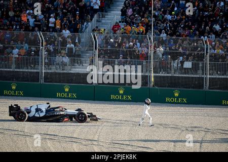 Melbourne, Australien. 2. April 2023. #21 Nyck de Vries (NLD, Scuderia AlphaTauri), F1 Grand Prix von Australien am Albert Park Circuit am 2. April 2023 in Melbourne, Australien. (Foto von HIGH TWO) dpa/Alamy Live News Stockfoto
