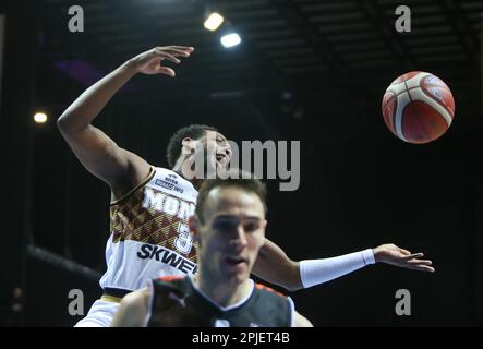 Jordan LOYD of AS MONACO The French Cup, Top 8, Halbfinale Basketballspiel zwischen Le Mans Sarthe Basket und AS Monaco am 19. März 2023 in der Arena Loire in Trelaze, Frankreich – Photo Laurent Lairys/DPPI Stockfoto