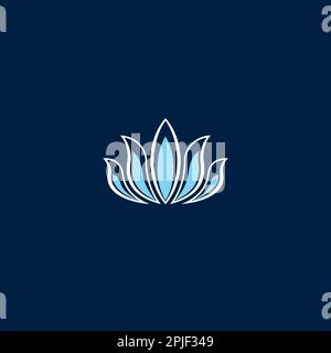 Lotus-Logo oder Icon-Design Stock Vektor