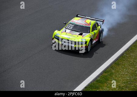 Vallelunga 'Piero Taruffi' Circuit, Rennwochenende, 2. 2023. April, Italien. Motorsport Mitjet 2L Italia, Alessandro Ferloni in Aktion während des Rennens 3. Foto: Fabio Pagani/Alamy Live News Stockfoto