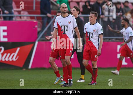 Utrecht, Niederlande. 02. April 2023. UTRECHT, NIEDERLANDE - APRIL 2: Bas Dost des FC Utrecht während des niederländischen Eredivisie-Spiels zwischen dem FC Utrecht und dem FC Volendam am Stadion Galgenwaard am 2. April 2023 in Utrecht, Niederlande (Foto: Ben Gal/Orange Pictures). Credit: Orange Pics BV/Alamy Live News Stockfoto