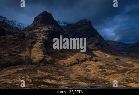 Glencoe in den Highlands von Schottland Stockfoto