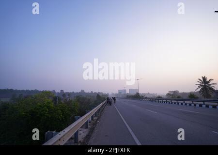 Auf dem Weg nach Nandi Hills. Gebührenfreies Bild Stockfoto