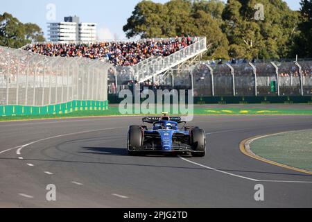 Melbourne, Australien. 02. April 2023. 2. April 2023, Albert Park, Melbourne, FORMEL 1 ROLEX AUSTRALIAN GRAND PRIX 2023 Logan Sargeant (USA), Williams Racing Credit: dpa/Alamy Live News Stockfoto