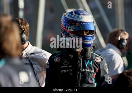 Melbourne, Australien. 02. April 2023. 2. April 2023, Albert Park, Melbourne, FORMEL 1 ROLEX AUSTRALIAN GRAND PRIX 2023 Logan Sargeant (USA), Williams Racing Credit: dpa/Alamy Live News Stockfoto