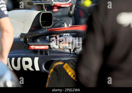 Melbourne, Australien. 02. April 2023. 2. April 2023, Albert Park, Melbourne, FORMEL 1 ROLEX AUSTRALIAN GRAND PRIX 2023 Nyck de Vries (NLD), Scuderia AlphaTauri Guthaben: dpa/Alamy Live News Stockfoto