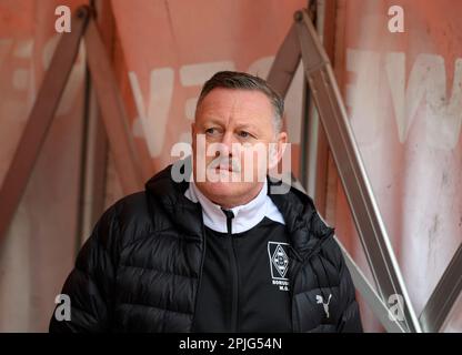 Köln/Deutschland. 2. April 2023, Sportdirektor Roland VIRKUS (MG) Fußball 1. Bundesliga, 26. Spieltag, FC Köln (K) - Borussia Monchengladbach (MG), am 2. April 2023 in Köln/Deutschland. #DFL-Vorschriften verbieten die Verwendung von Fotografien als Bildsequenzen und/oder quasi-Video # Stockfoto
