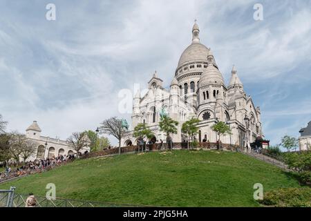 Die Basilika Sacre Coeur in Montmartre, Paris Stockfoto