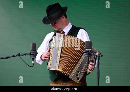 Wien, Österreich. 02. April 2023. Das steirische Dorf am Wiener Rathausplatz Stockfoto