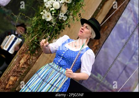 Wien, Österreich. 02. April 2023. Das steirische Dorf am Wiener Rathausplatz Stockfoto