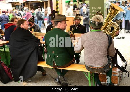 Wien, Österreich. 02. April 2023. Das steirische Dorf am Wiener Rathausplatz Stockfoto