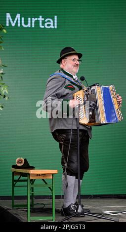 Wien, Österreich. 02. April 2023. Das steirische Dorf am Wiener Rathausplatz Stockfoto