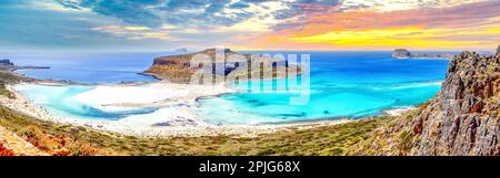 Balos Beach, Insel Kreta, Griechenland Stockfoto