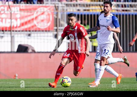 Monza, Italie. 02. April 2023. Patrick Ciurria (AC Monza) während der italienischen Meisterschaft am 2. April 2023 Im U-Power Stadium in Monza, Italien, Spielte AC Monza und SS Lazio ein Fußballspiel. Photo Morgese-Rossini/DPPI Credit: DPPI Media/Alamy Live News Stockfoto