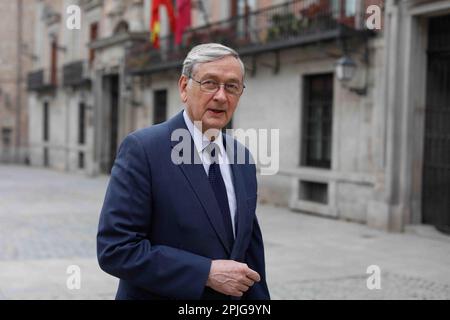 Madrid, Spanien. 29. März 2022. Danilo Turk, ehemaliger slowenischer Präsident und eigentlich Präsident des Club de Madrid. Kredit: Cesar Luis de Luca/dpa/Alamy Live News Stockfoto