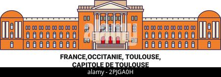 Frankreich, Occitanie, Toulouse, Capitole De Toulouse Stock Vektor