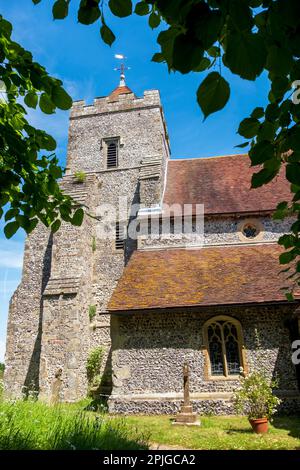 St. Peters Church, Firle, East Sussex, Großbritannien Stockfoto