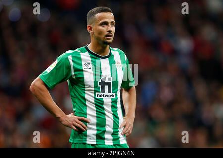 Luiz Felipe vom FC Betis während des Spiels LaLiga zwischen Atletico de Madrid und Real Betis. Gespielt im Civitas Stadium am 02. April 2023 in Madrid, Spanien. (Foto: Cesar Cebolla/PRESSIN) Stockfoto