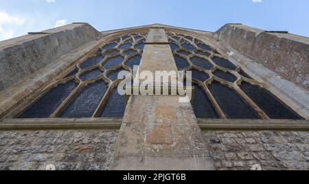 Außenansicht der Dorchester Abbey, Oxfordshire Stockfoto