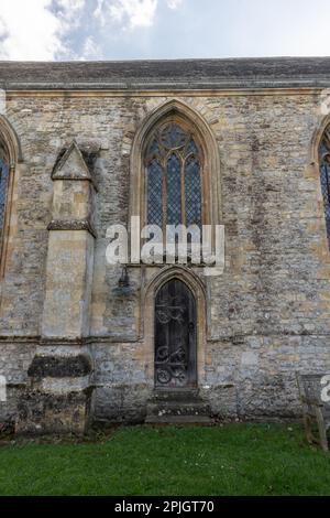 Außenansicht der Dorchester Abbey, Oxfordshire Stockfoto