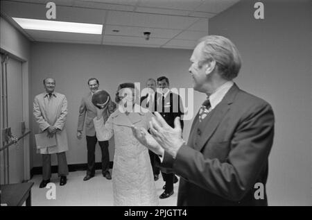 US-Präsident Gerald R. Ford während seiner Präsidentschaft. Stockfoto