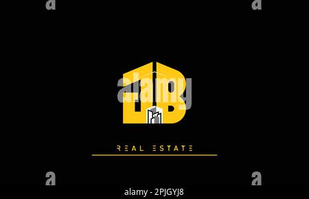 Immobilienbriefe Initialen Monogramm Logo JB , BJ Stock Vektor
