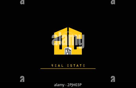 Immobilienbriefe Initialen Monogramm Logo JC , CJ Stock Vektor