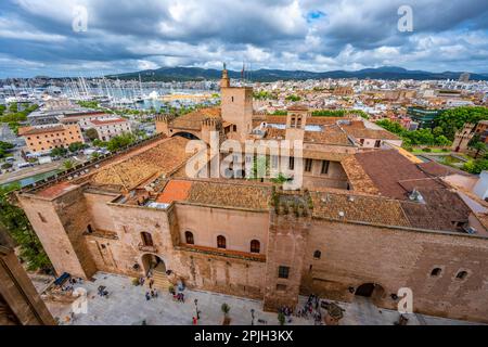 Königspalast La Almudaina, Palma de Mallorca, Mallorca, Spanien Stockfoto