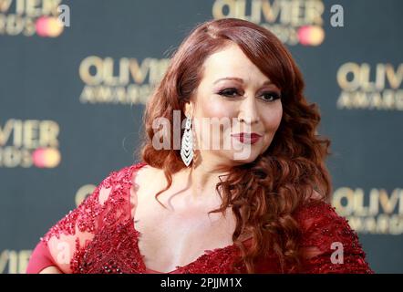 Amy Anzel nimmt am 02. April 2023 in London, England, an den Olivier Awards 2023 in der Royal Albert Hall Teil. Stockfoto